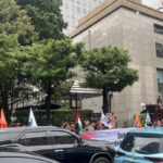 Buruh Demo di Kantor PBB Jakarta, Tolak Indonesia Masuk Dewan Perdamaian Gaza