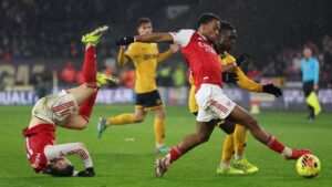 Arsenal Ditahan Imbang Tim Juru Kunci Wolverhampton 2-2 di Injury Time Liga Inggris