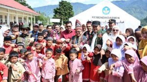 Mendikdasmen Resmikan 76 Sekolah Baru, Pulihkan Pendidikan Pasca-Bencana di Aceh